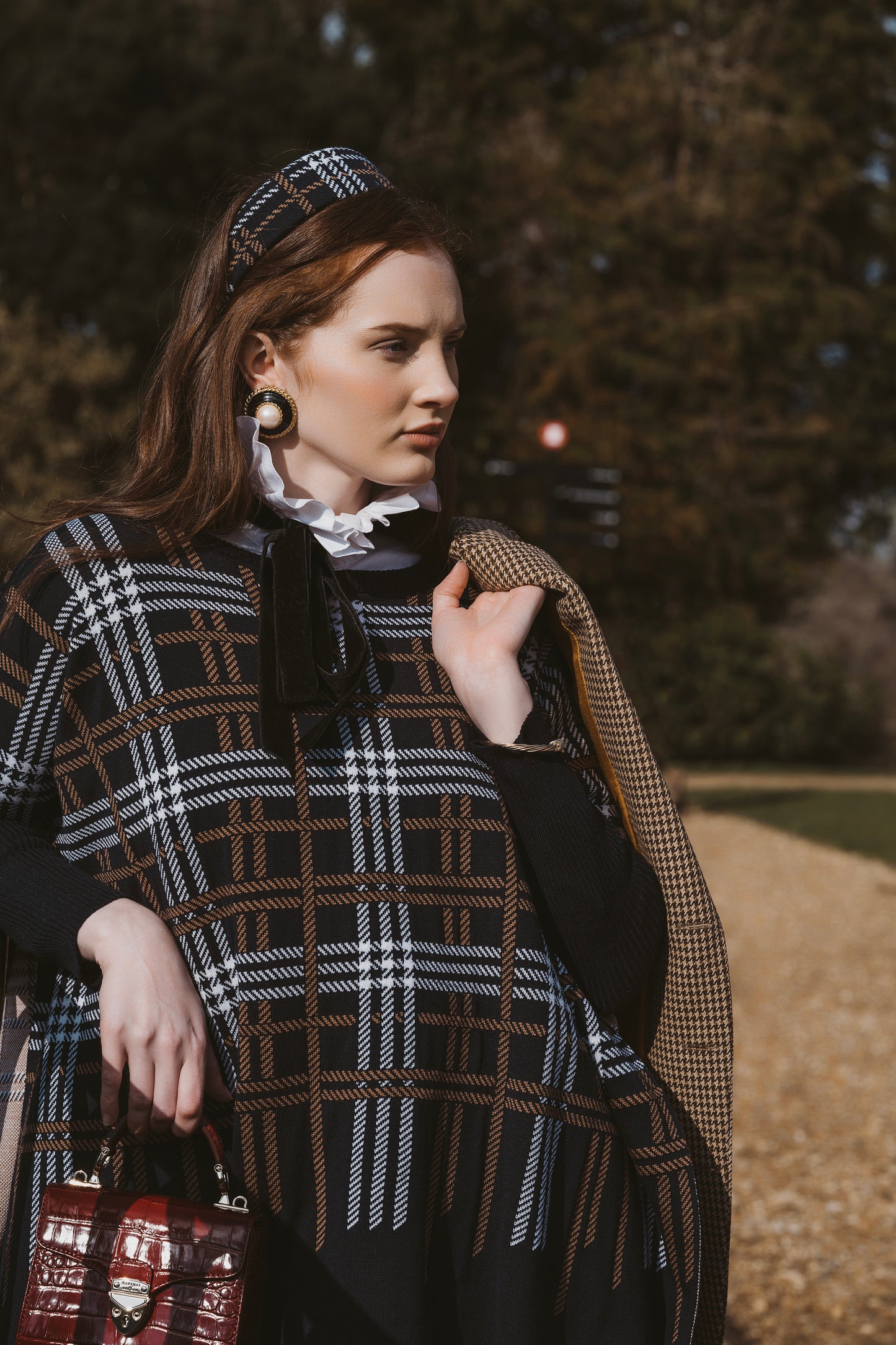 OUTLET: Highland Tartan Hairband Navy