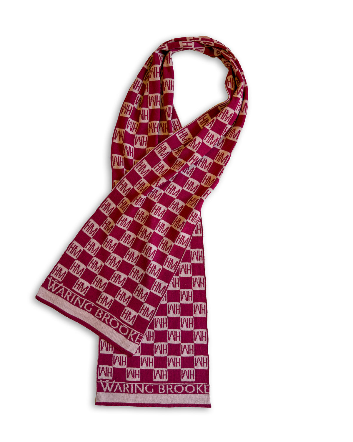 COMING SOON: Personalised Square Scarf - Raspberry