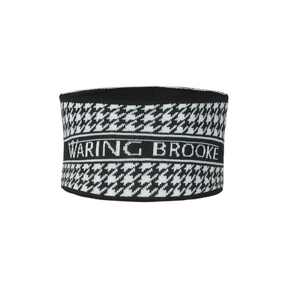 Signature Houndstooth Headband - Black/ White