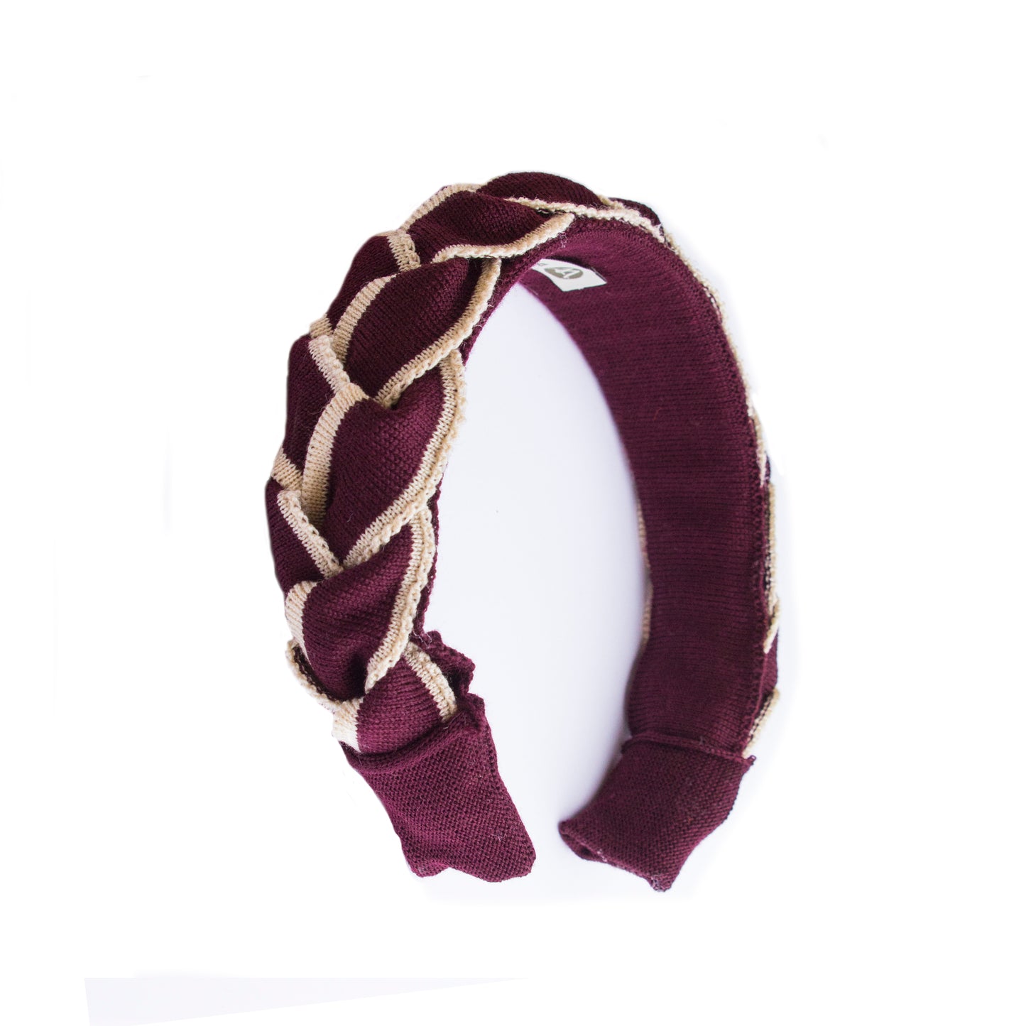 Signature Plait Hairband Plum/Taupe