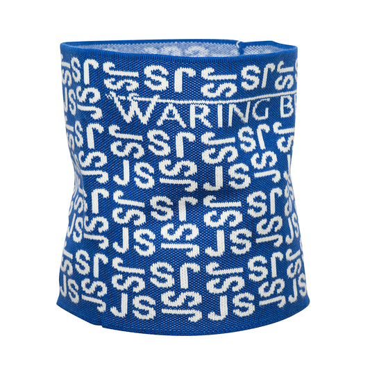 Ski-Style  Monogram Pattern Snood Cobalt/White