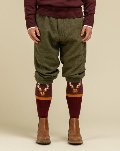 Majestic Stag Burgundy