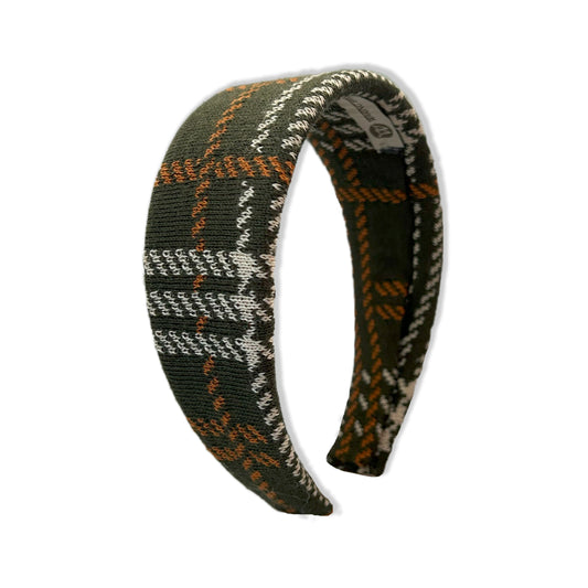 OUTLET: Highland Tartan Hairband Olive
