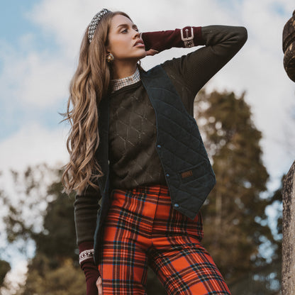 OUTLET: Argyle Pull Over Olive