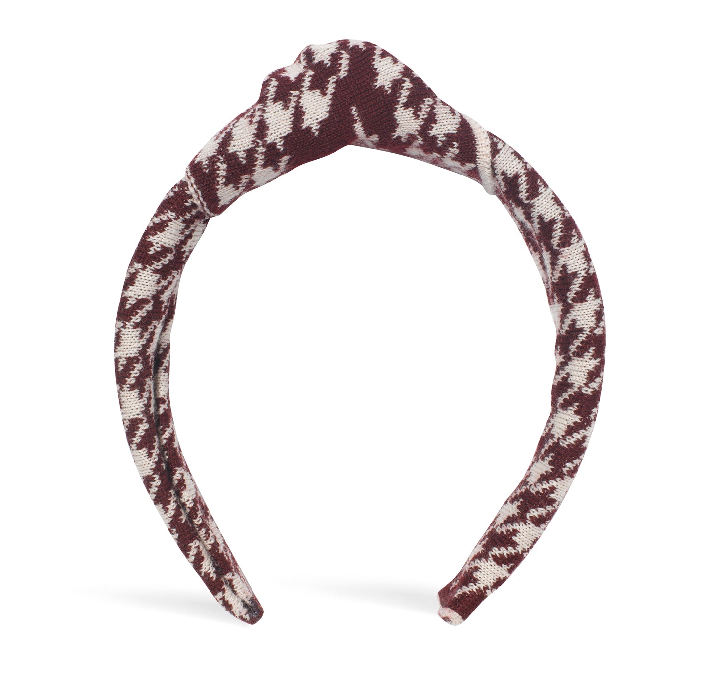 OUTLET: Houndstooth Hairband Plum