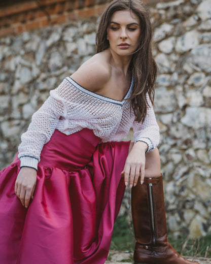 OUTLET: Nottingham Lace Pull Over Pink