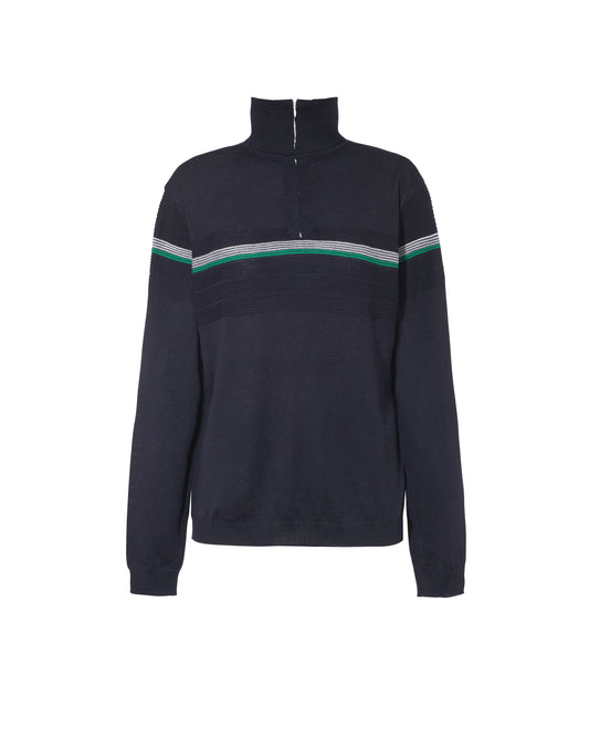 OUTLET: SW19 Quarter-Zip Jumper Navy