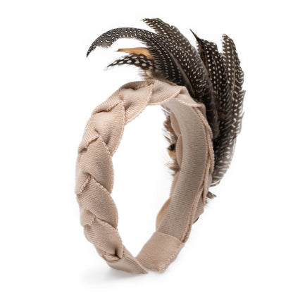 Harrier Feather Hairband Taupe