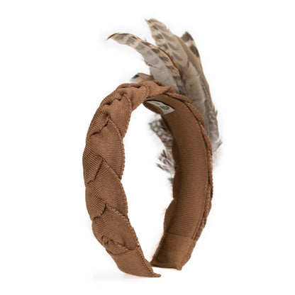 Harrier Feather Hairband Tan