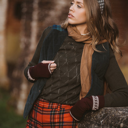 Snaffle Short Handwarmers Heather/Grey