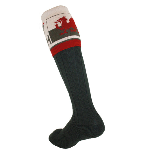 Flag of WALES Personalised Boot Socks